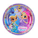 Jednorázové papírové talíře Shimmer & Shine 8 kusů