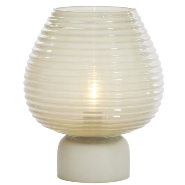 Light & Living Alenna Led Table Lamp Battery Operated Green Grey 27 Cm