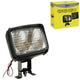 Double Work Lamp Black 16 Cm