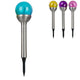 Grundig Led Solar Lamp Stainless Steel With Colored Bulb 34 Cm