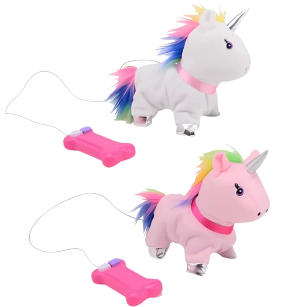 Battery-operated Walking Unicorn With Sound 16 Cm