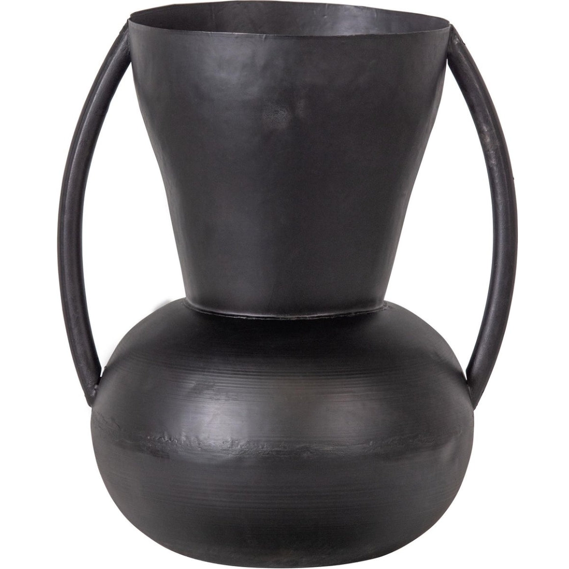 Woood Vase Siep Metal Black 43 Cm