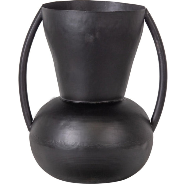 Woood Vase Siep Metal Black 43 Cm