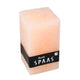 (r) Spaas Rustic Square Pillar Candle Salmon 7 X 13 Cm