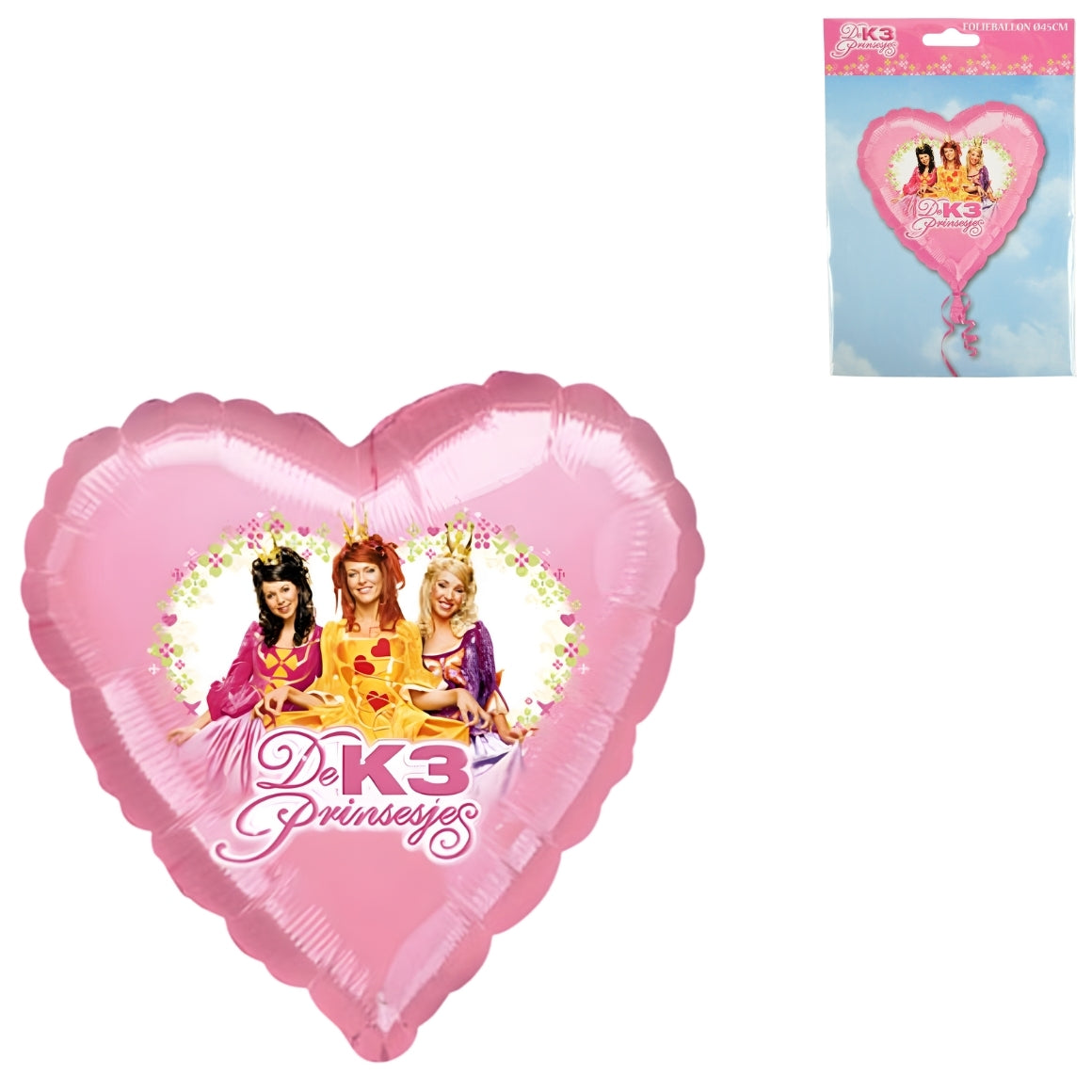 Folat Foil Balloon K3 Originals Heart Pink 45 Cm
