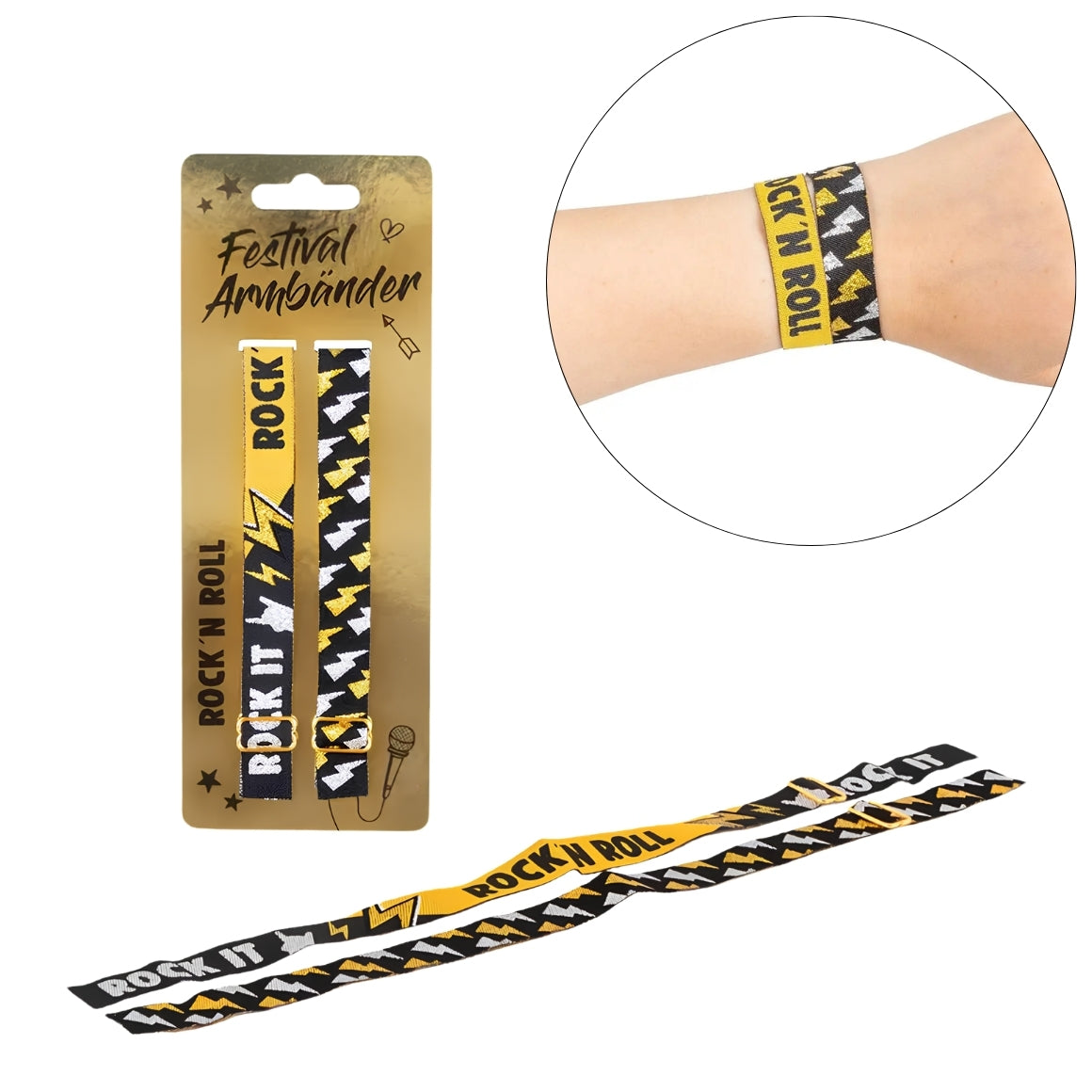 Festival Bracelet Rock N Roll Set Of 2