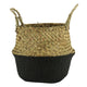 Seagrass Basket Brown/black 19 Cm