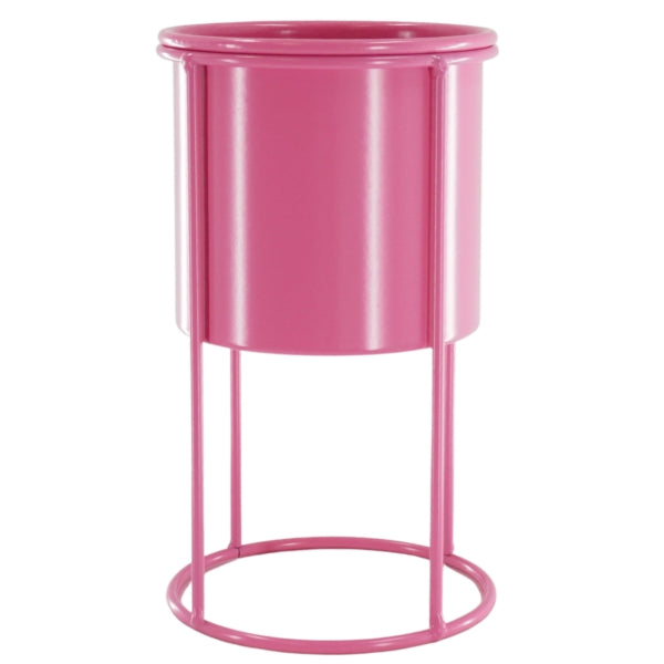 Ghiveci Housevitamin Pe Suport Metal Roz 19 Cm