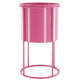 Housevitamin Flower Pot On Pink Metal Stand 19 Cm