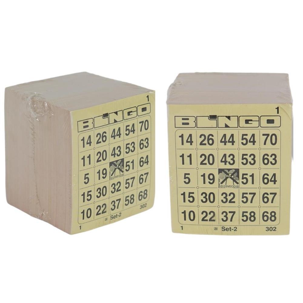 400057 Bingo Cards 1-75 Block 10 Thick Single