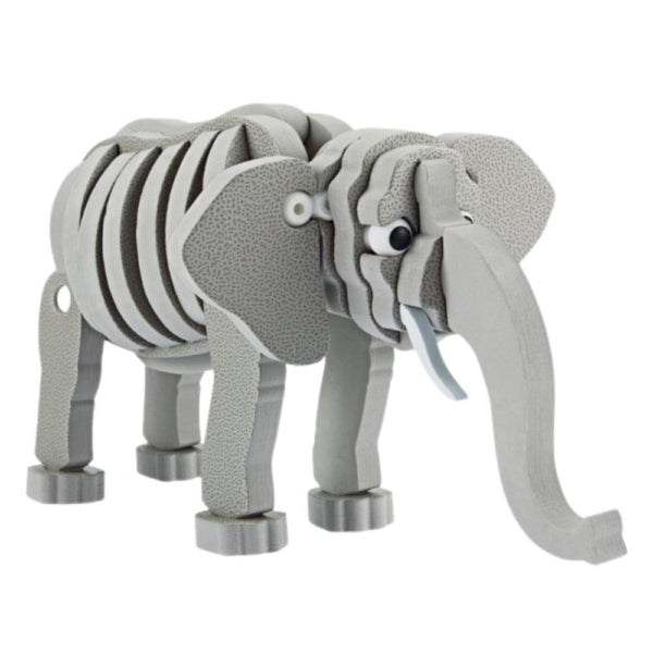 3D penové remeselné puzzle zvieratko slon 75 kusov