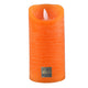 Ptmd Led Battery-operated Pillar Candle M Orange 7.5 X 15 Cm