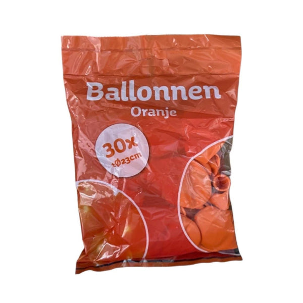 Orange Balloons 23 Cm 30 Pieces