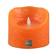 Ptmd Led Battery-operated Pillar Candle Xl Orange 12.5 X 10 Cm