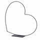 Decorative Heart Frame Horizontal Black 58 Cm