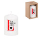 Out Of The Blue Pillar Candle Live Laugh Love 6 X 8 Cm