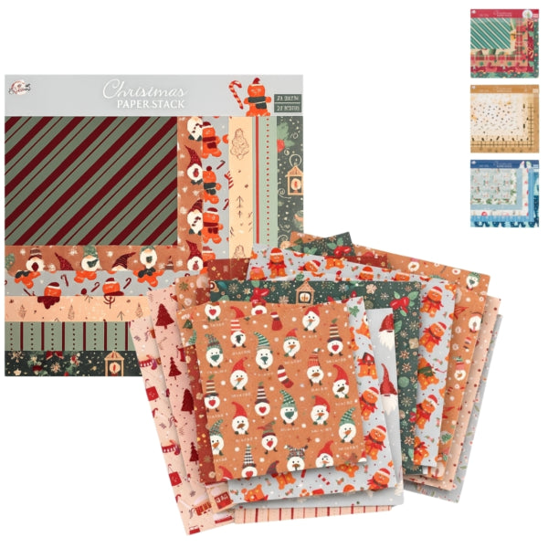 (r) Craft Universe Holiday Craft Paper 24 Sheets 4 Assorted