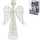 Christmas Angel Sparkle Led Battery Operated White 30 Cm