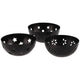 Tealight Holder/ Fragrance Cube Holder Amber Metal Black 7.5 Cm 3 Assorted