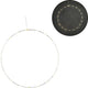 Silver-colored Circle With Led Lighting Battery Operated 50 Cm