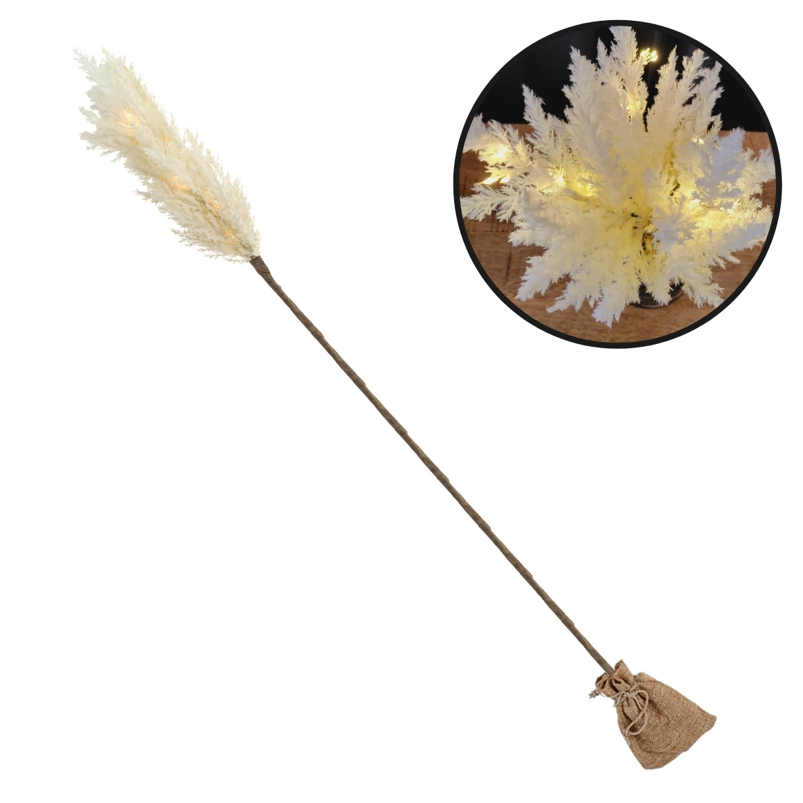 Countryfield Kunsttak Astilbe Led On Battery Cream 90 Cm