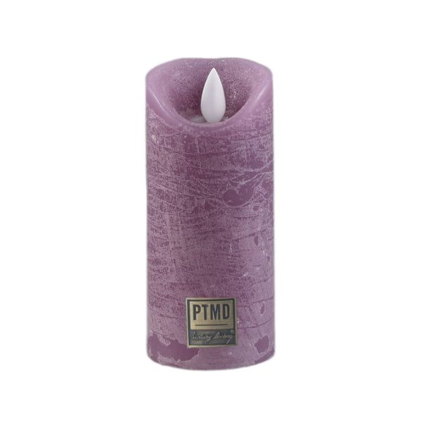 Ptmd Led Battery-operated Pillar Candle Xs Lilac 5.5 X 12.5 Cm
