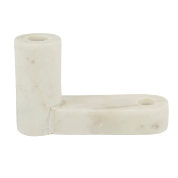 White Marble Candlestick 17.5 Cm