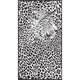 Xxl Beach Towel Leopard Black/white 100 X 180 Cm