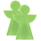 Christmas Bottle Decoration Angel Felt Green 36 Cm Set Of 2