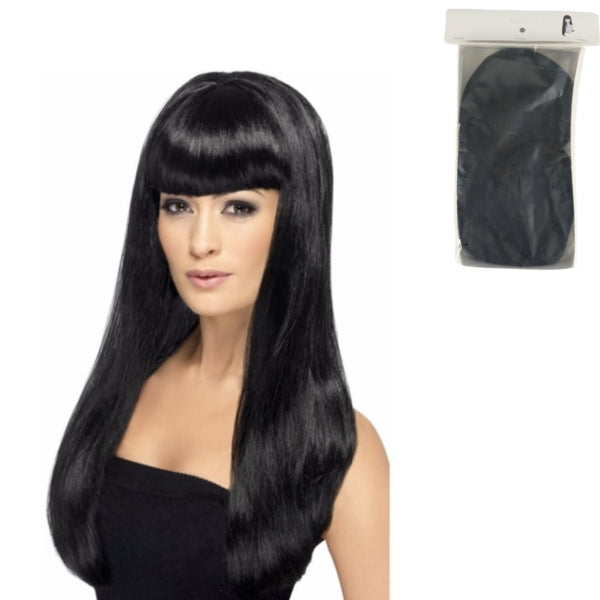 Long Black Wig One Size