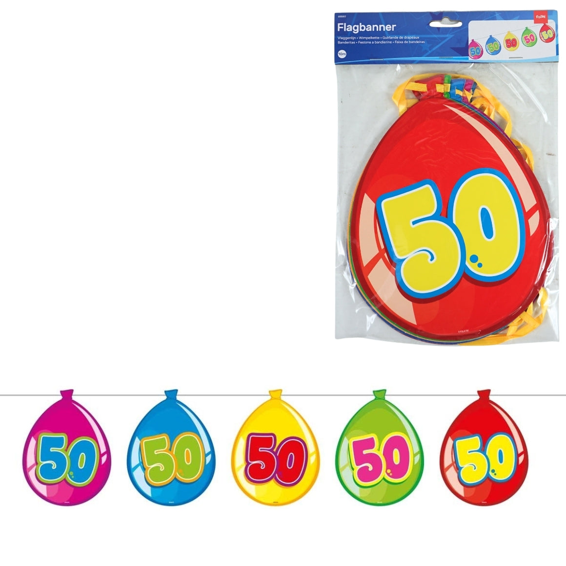 Folat 50th Anniversary Bunting 10 Meters
