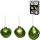 Xmas By Moos Boules de Noël vertes 8 cm 6 pièces