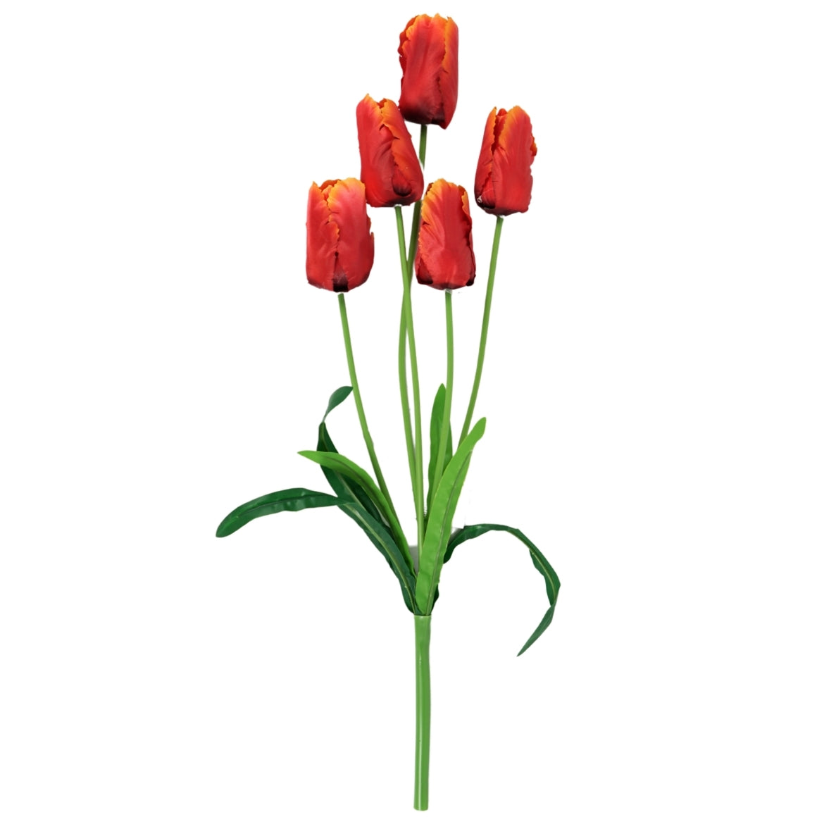Artificial Tulip Flower Red/orange 58 Cm