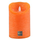 Ptmd Led Battery-operated Pillar Candle L Orange 10 X 15 Cm