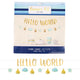 Guirlande de lettres bébé garçon Hello World bleu/or 170 Cm