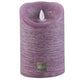 Ptmd Led Battery-operated Pillar Candle M Lilac 7.5 X 15 Cm
