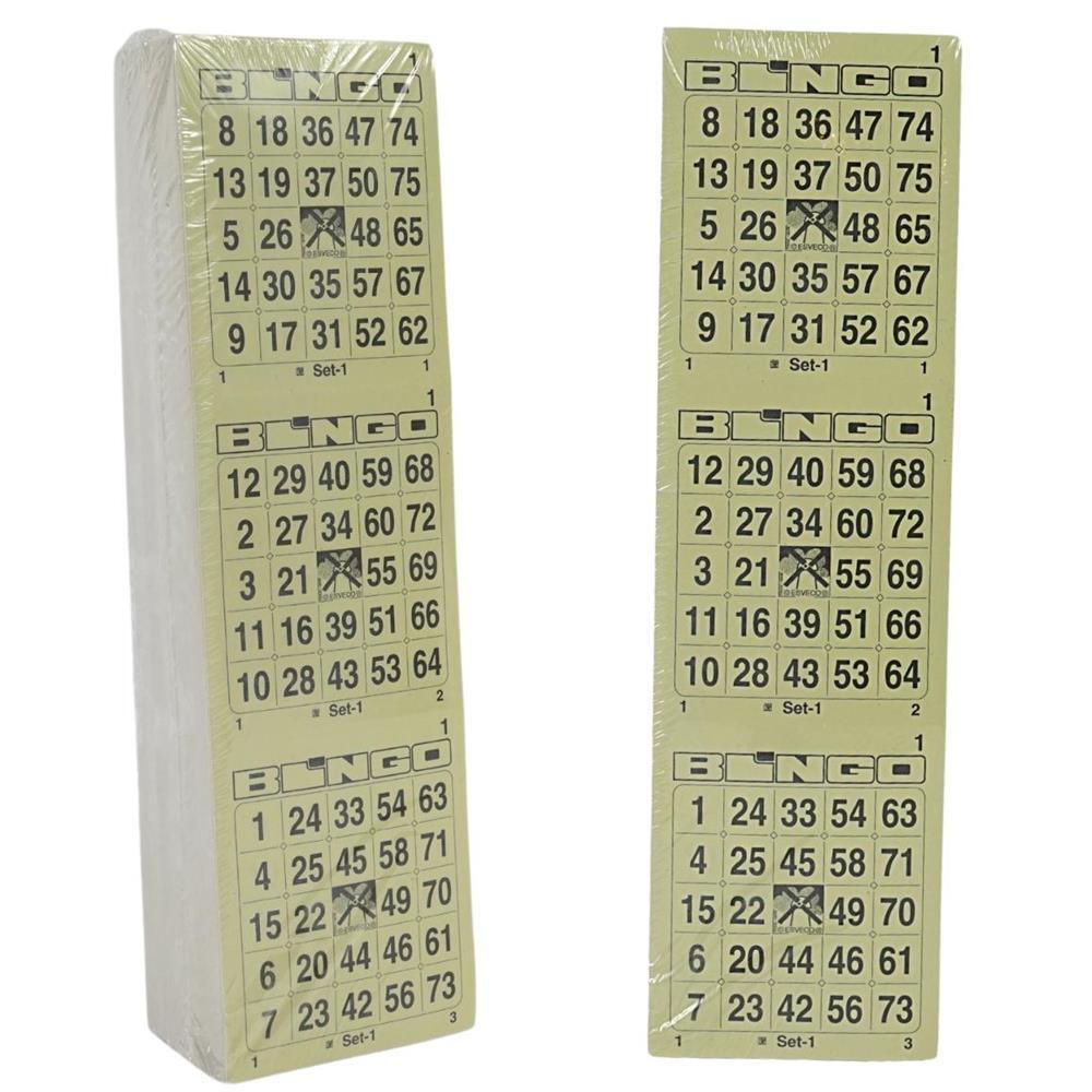 402140 Bingo Card 1-75 Perforated 6-thick Single