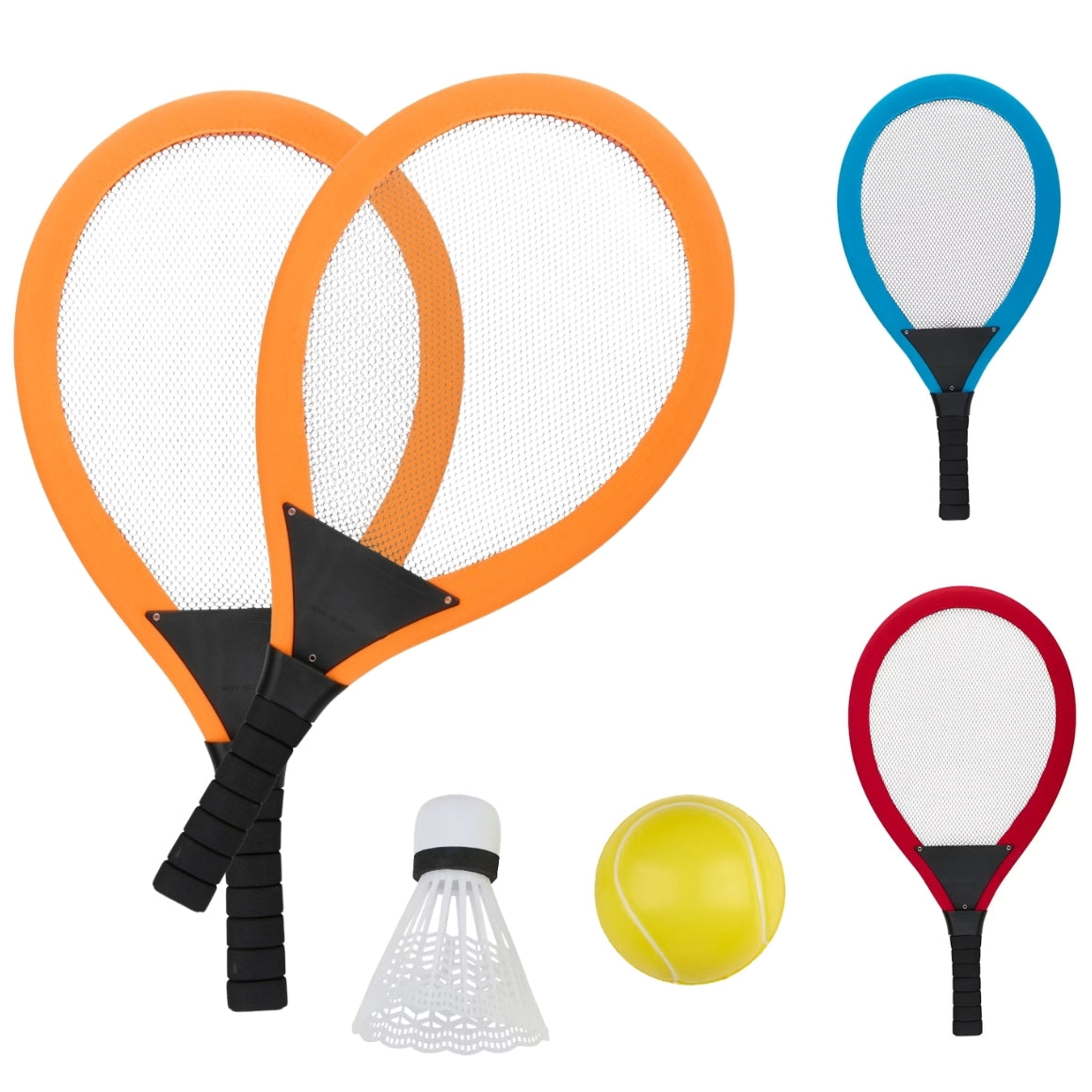 4-piece Tennis Set With Ball And Shuttle