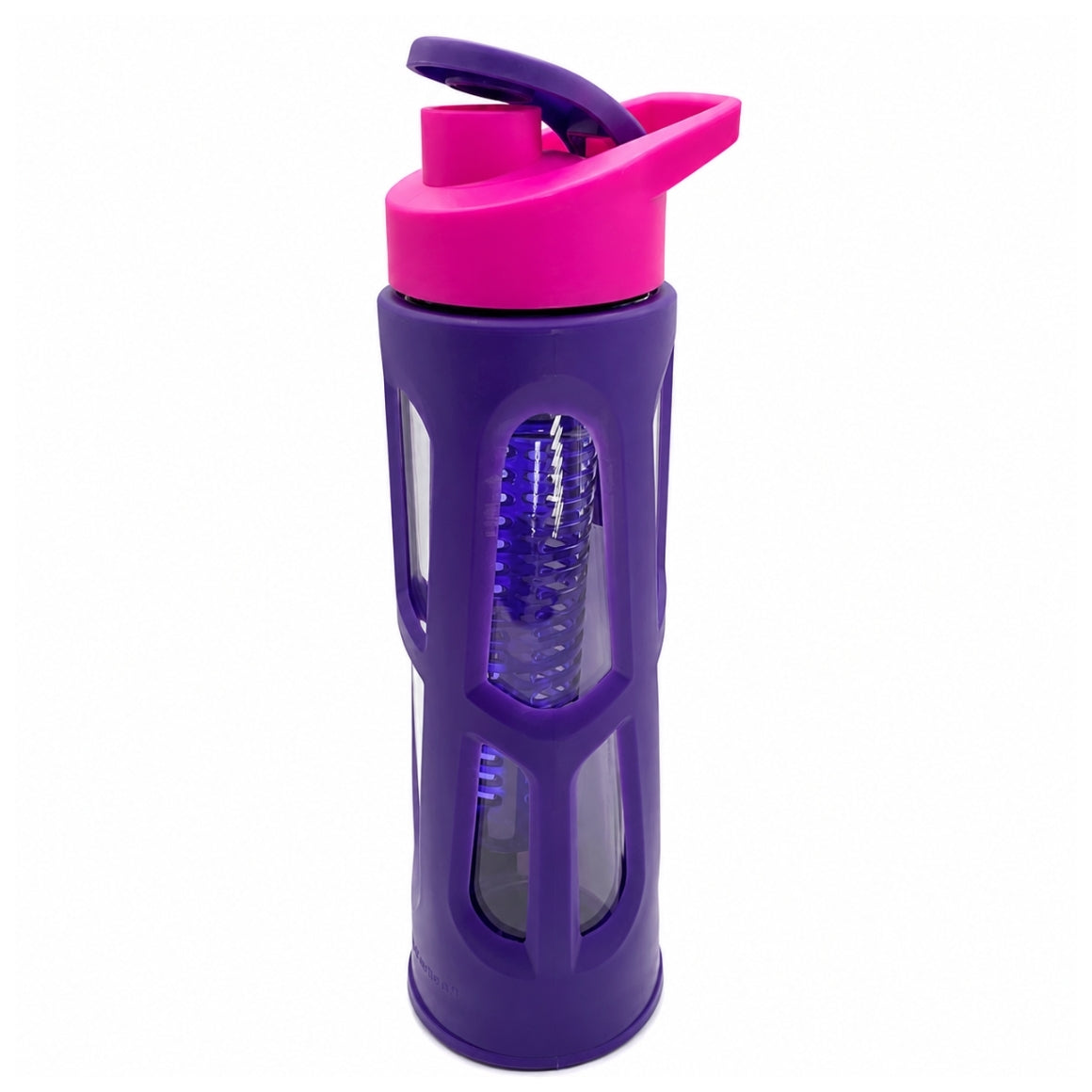 Green Canteen Flip Cap Drinking Bottle Glass Purple/pink 561 Ml