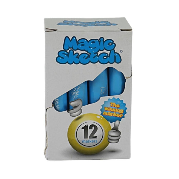 402087 Markere magice pentru schiță Albastru deschis cu parfum 12 cm set de 12