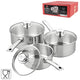 Tala Stainless Steel Saucepans 20 Cm Set Of 3