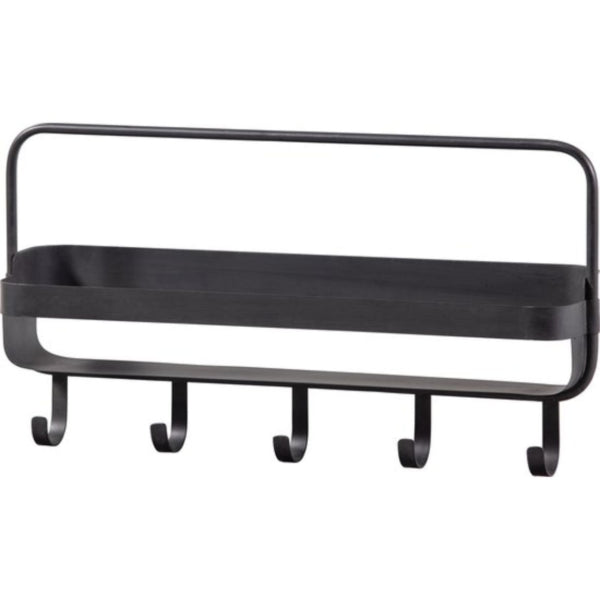 Woood Wall Shelf Akke Black 56 Cm