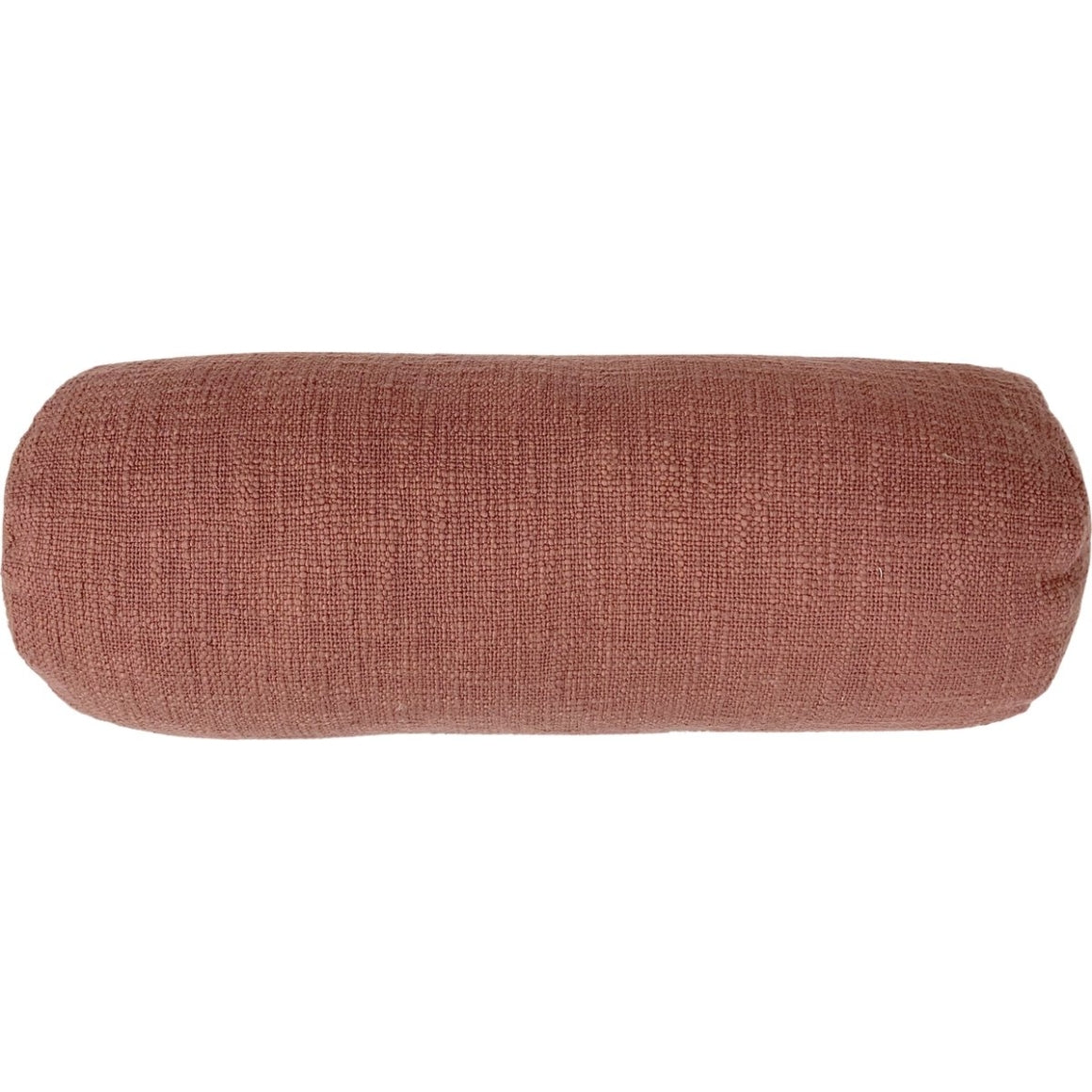 Tiseco Bolster Cushion Cotton Slub Rust 15 X 45 Cm