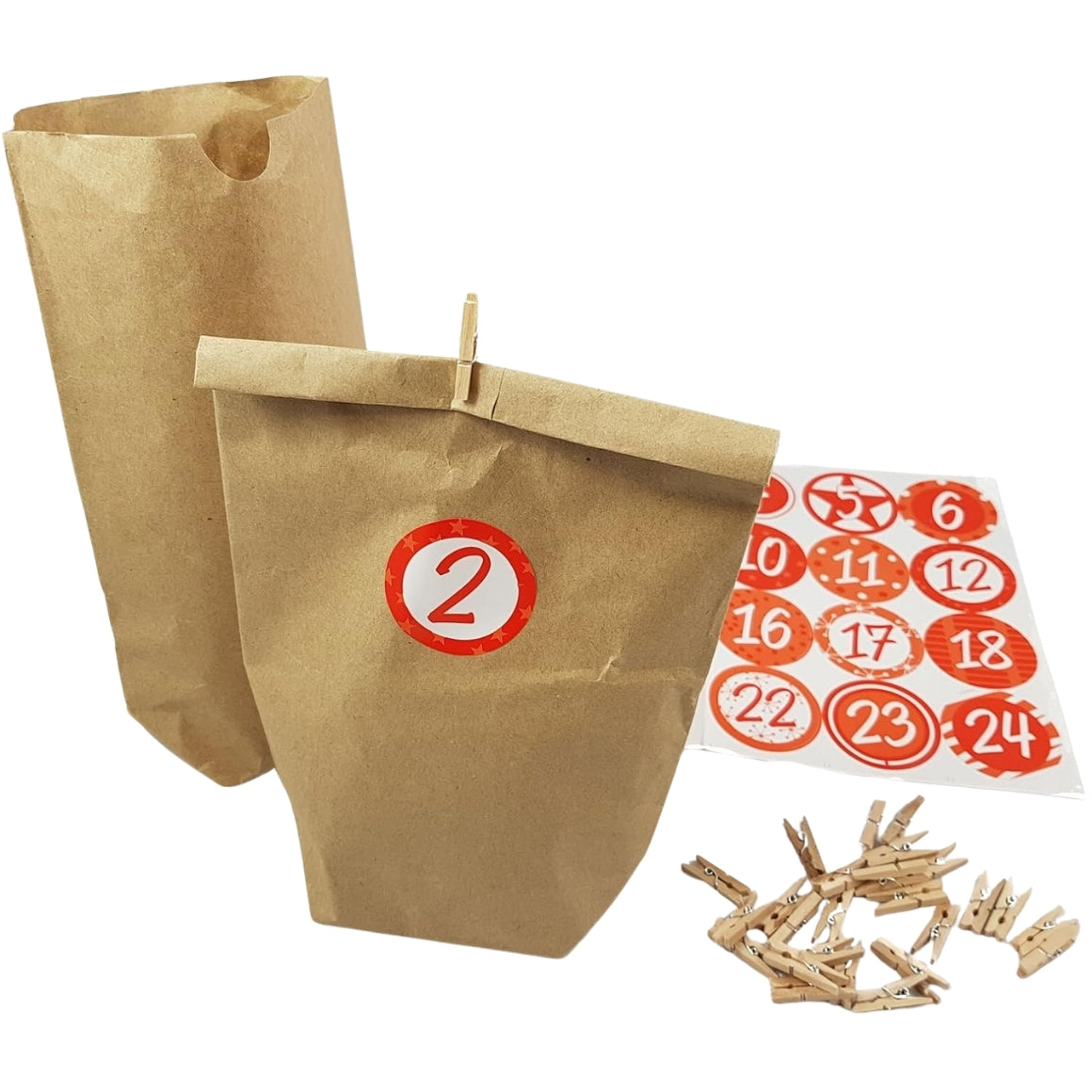 Diy Advent Calendar Gift Set Red 26 Cm