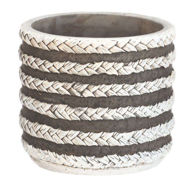 Flower Pot Raf Series Grey 8.5 Cm