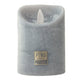Ptmd Led Battery-operated Pillar Candle L Grey 10 X 15 Cm