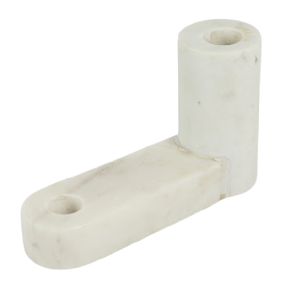 White Marble Candlestick 17.5 Cm