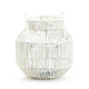 Maren Lantern Metal White 18.5 Cm