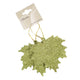 Christmas Ornament Leaf Glitter Olive Green 10.5 Cm Set Of 2