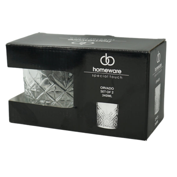Articole pentru casa Pahar de baut Orvado 340 Ml 2 bucati